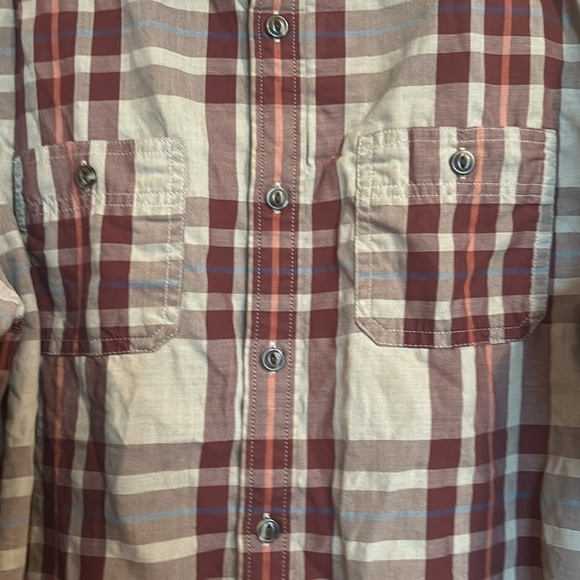The North Face men’s tan plaid long sleeve button down shirt size medium - Picture 3 of 9